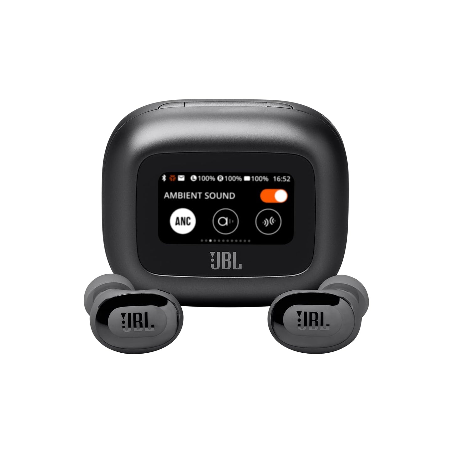 JBL Live Beam 3, Écouteurs sans fil avec oreillettes, Bluetooth, jusqu'à 48 h d'autonomie, Réduction de Bruit Active, son haute fidélité JBL Signature, étanches à l'eau IP55, bleu