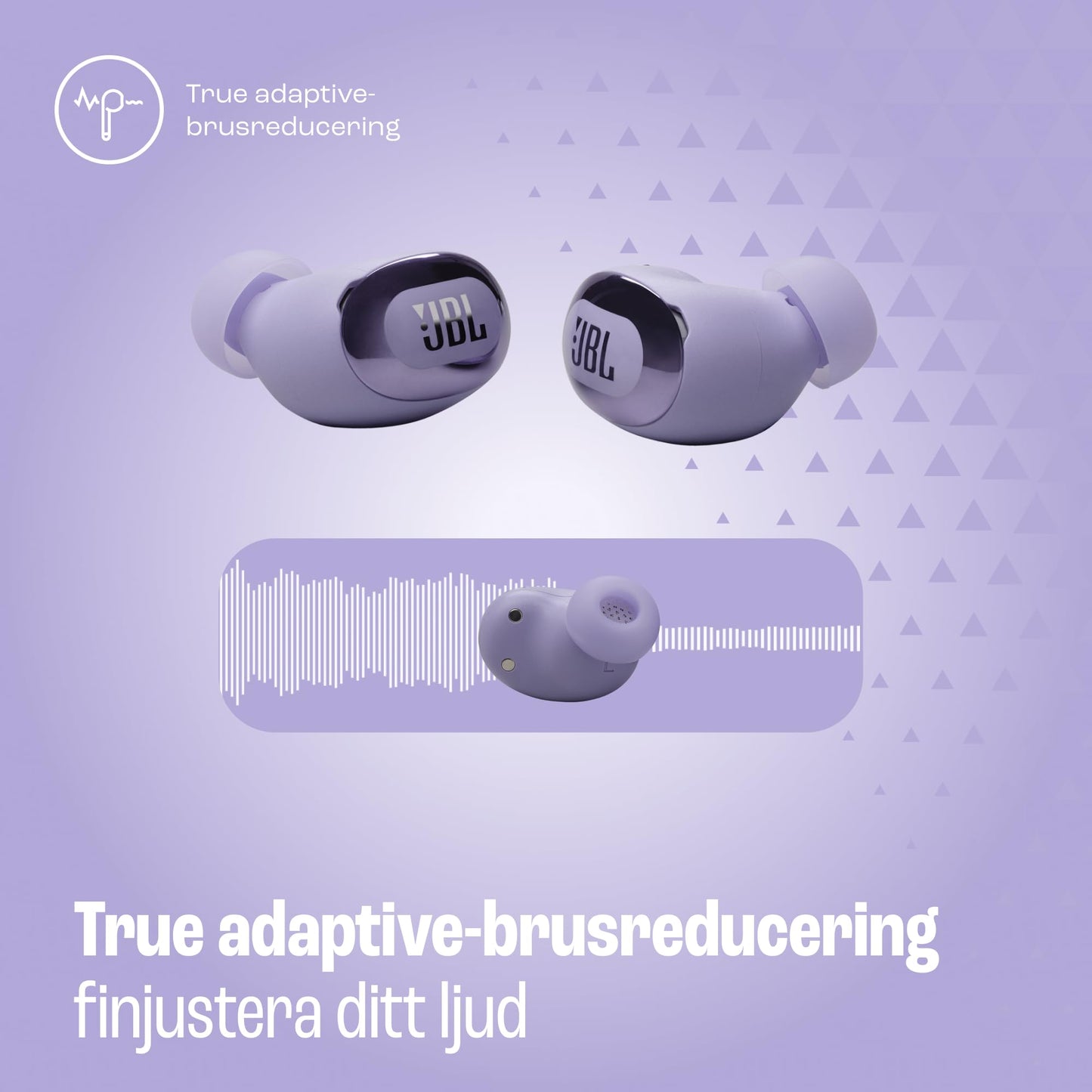 JBL Live Beam 3, Écouteurs sans fil avec oreillettes, Bluetooth, jusqu'à 48 h d'autonomie, Réduction de Bruit Active, son haute fidélité JBL Signature, étanches à l'eau IP55, bleu