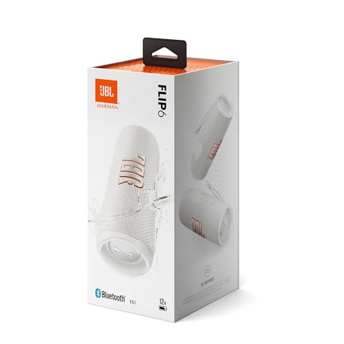 JBL Flip 6 – Enceinte Bluetooth portable et étanche à l'eau et à la poussière, haut-parleur haute fréquence pour des basses profondes, 12 heures d'autonomie, en bleu