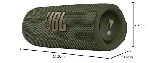 JBL Flip 6 – Enceinte Bluetooth portable et étanche à l'eau et à la poussière, haut-parleur haute fréquence pour des basses profondes, 12 heures d'autonomie, en bleu