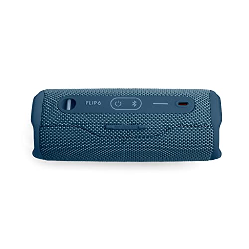 JBL Flip 6 – Enceinte Bluetooth portable et étanche à l'eau et à la poussière, haut-parleur haute fréquence pour des basses profondes, 12 heures d'autonomie, en bleu